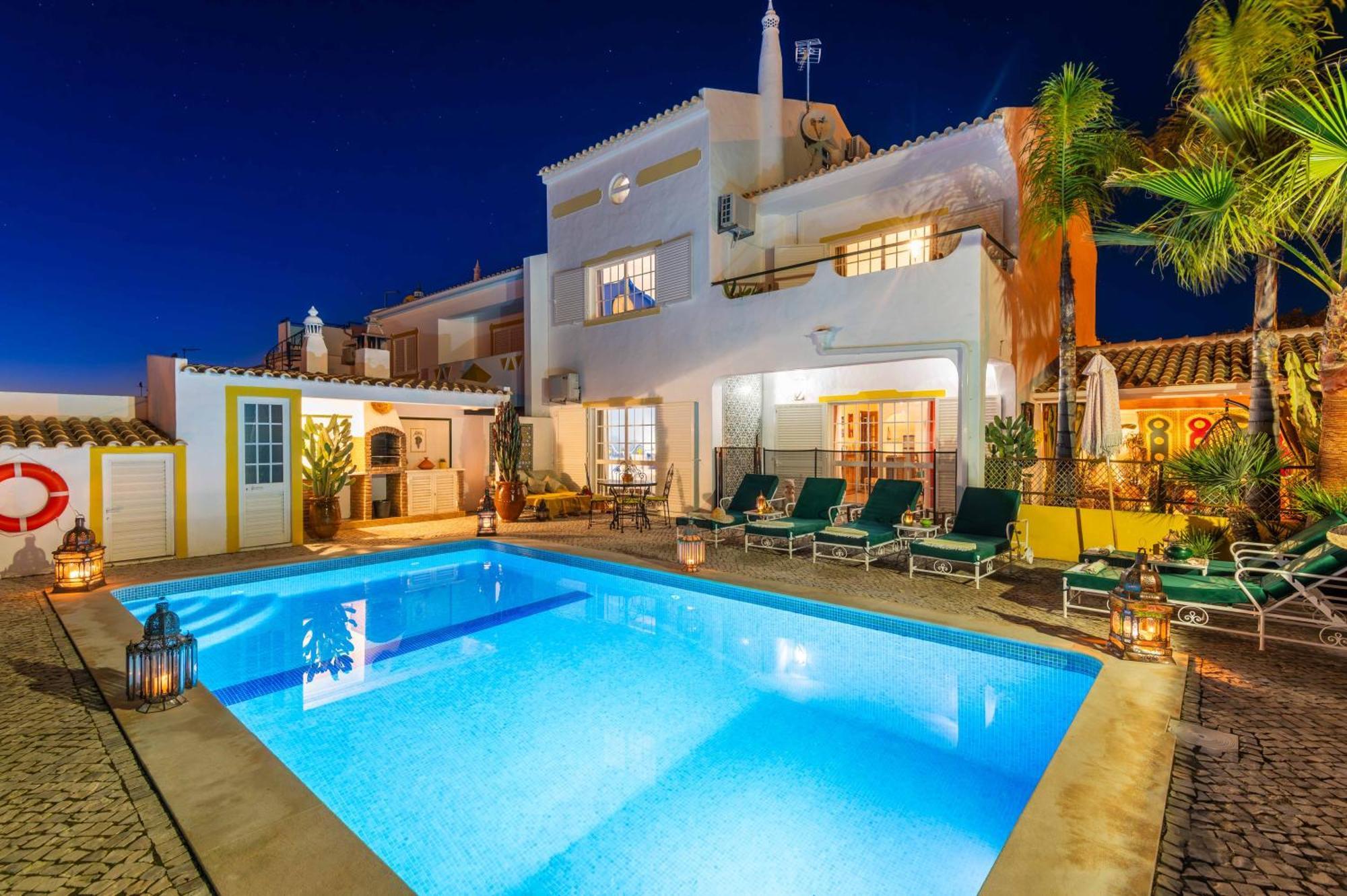 Villa Galé Sun - 5bed with free wifi, AC, private pool, 5 min from the beach Guia  Esterno foto